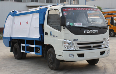 福田壓縮式垃圾車圖片